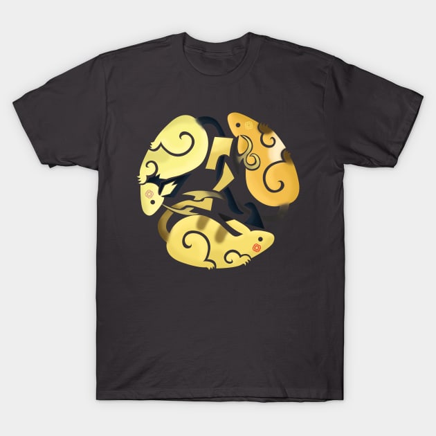 Celtic Mice T-Shirt by WildHusky